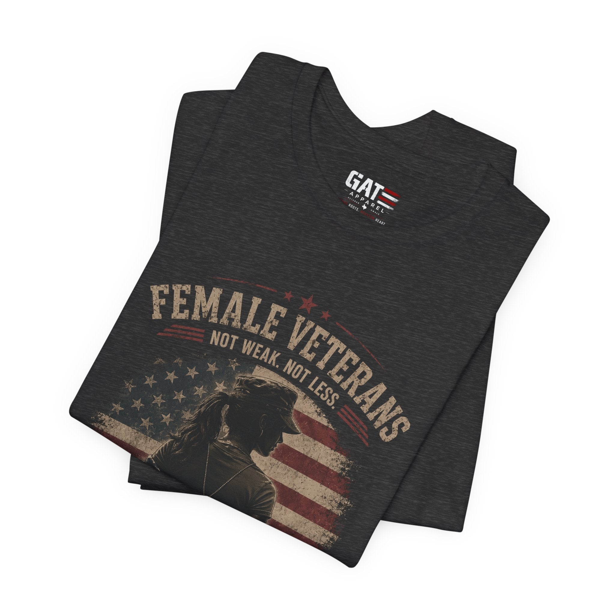 Female Veteran Shirt Built Different Just Like Us Tee Patriotic Military Shirt for Women Army Navy Marine Air Force Veteran Gift