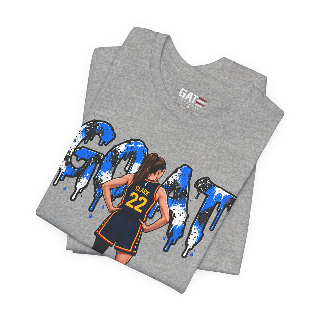 Caitlin Clark Caitlin 1s GOAT Blue Paint Sneaker Shirt