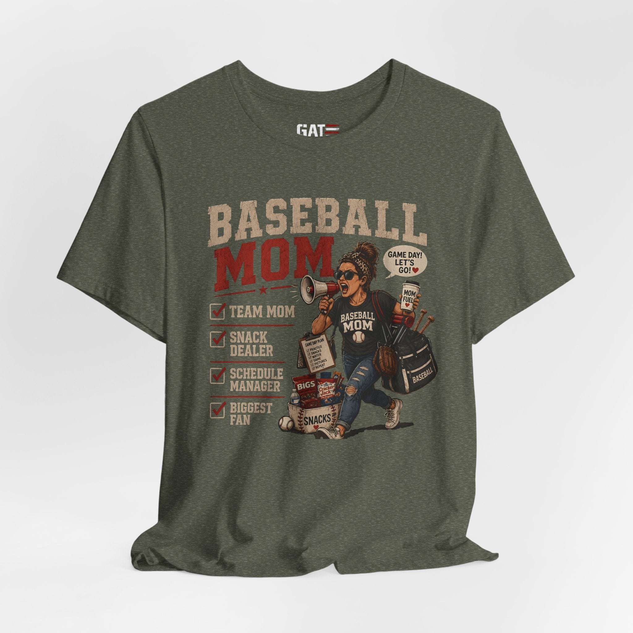 Baseball Mom Shirt, Baseball Mom Gift, Team Mom Shirt, Sports Mom Tee, Game Day Mom Shirt, Baseball Mama Shirt, Snack Dealer, Biggest Fan