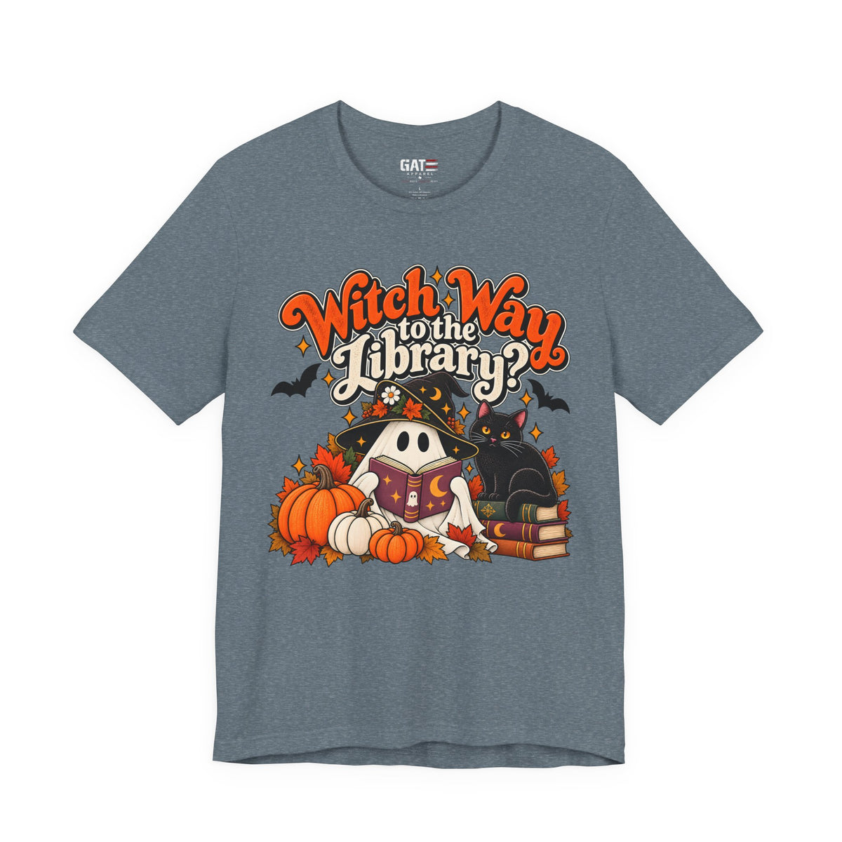 Witch Way to the Library Halloween Shirt | Book Lover Tee