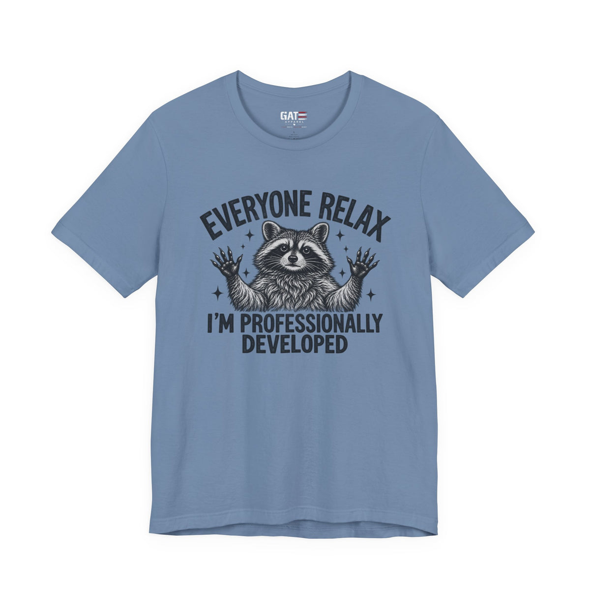 Funny Teacher Raccoon Shirt – I’m Professionally Developed – product photo