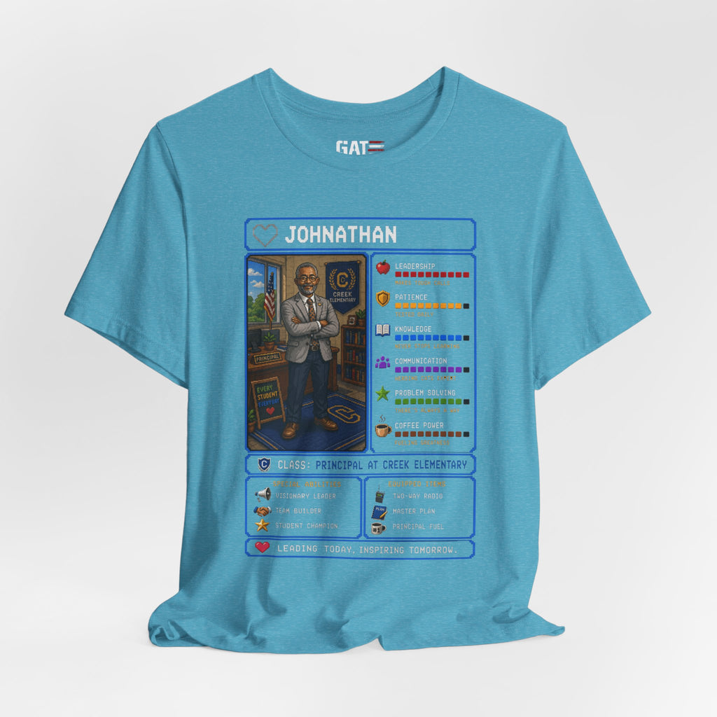 Custom Principal RPG Character Shirt | Personalized School Administrator Gift