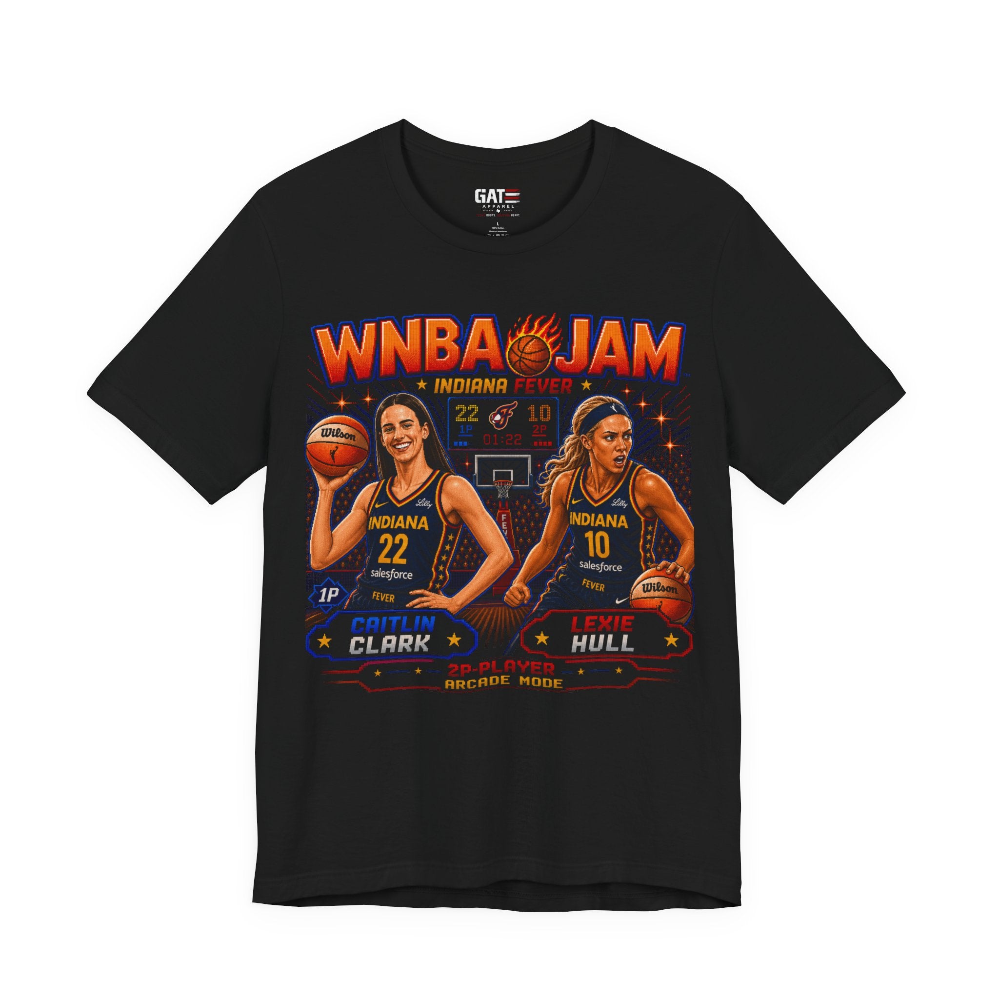 Indiana Fever Caitlin Clark and Lexie Hull Shirt WNBA JAM Tee