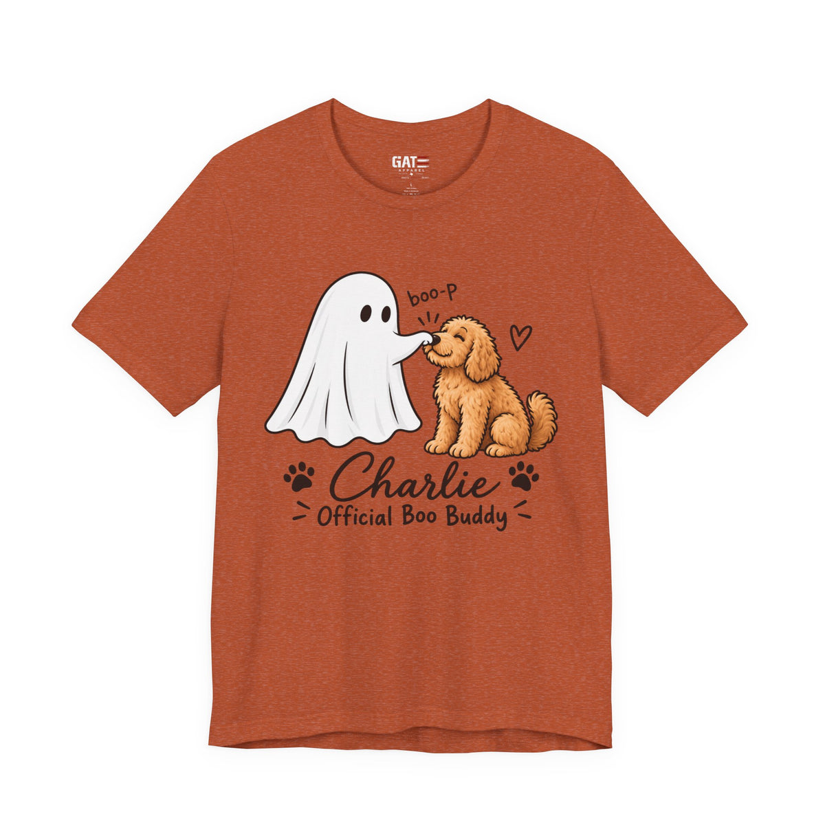 Personalized Ghost Boop Dog Shirt – Custom Pet Photo Halloween Tee