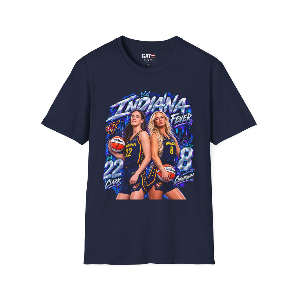 Caitlin Clark Sophie Cunningham Indiana Fever Shirt WNBA Basketball Graphic Tee
