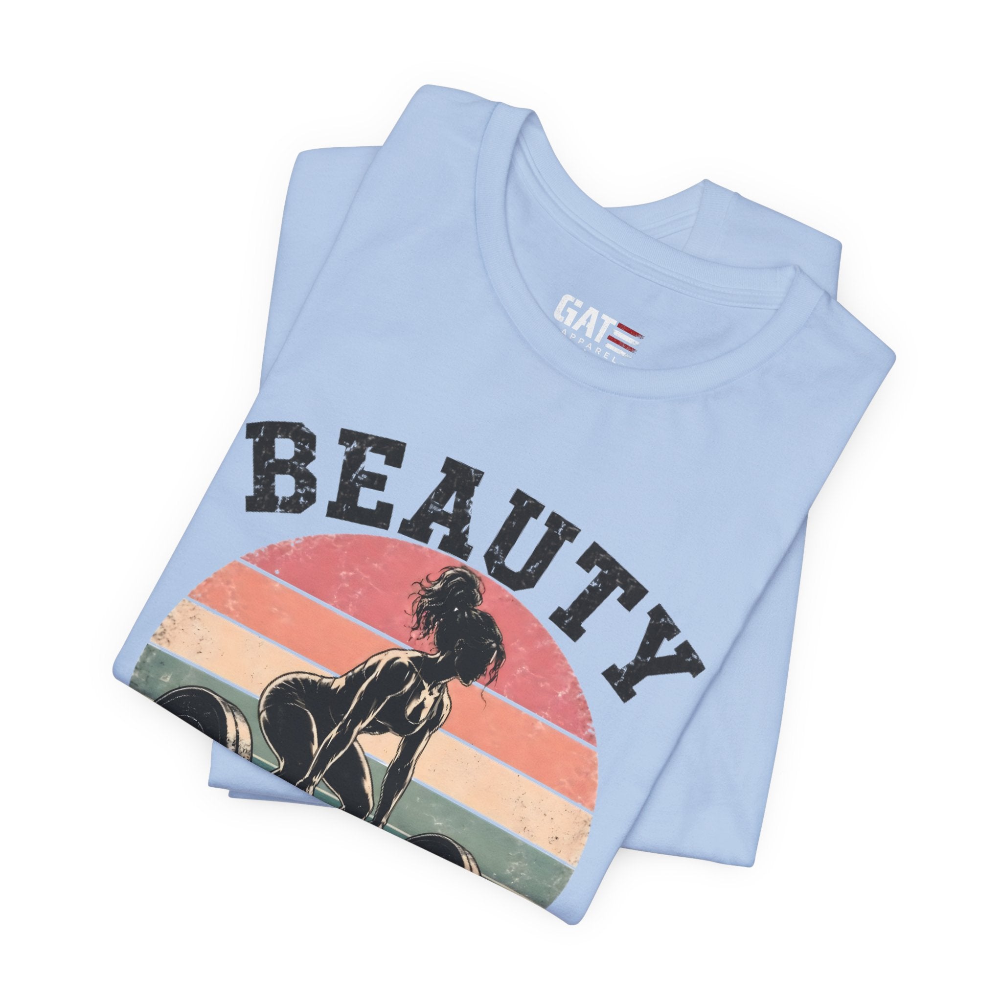 Beauty But Still A Beast Shirt, Retro Gym Shirt for Women, Weightlifting Tee, Fitness Gift, Cute Workout Shirt