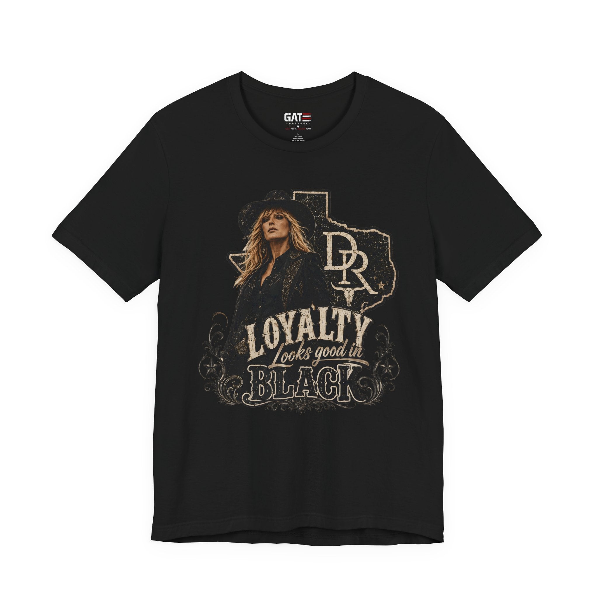 Beth Dutton|Loyalty Looks Good in Black Tee — Texas Country Music Graphic T-Shirt
