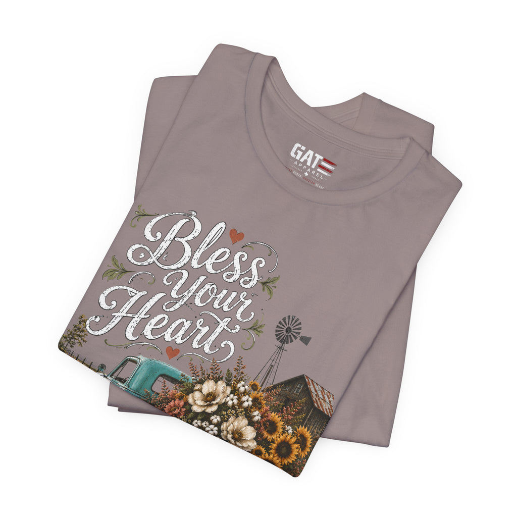 Funny Southern Shirt, Bless Your Heart Tee, Southern Humor Graphic Tee, Magnolia Floral Shirt, Country Girl Gift, Farmhouse Style Tee
