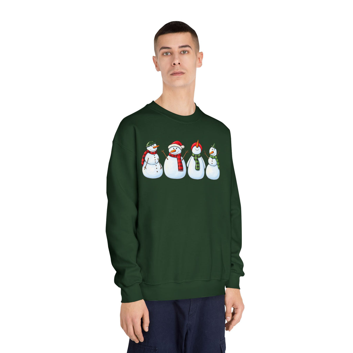 Snowman Crewneck Sweatshirt - product mockup view 10