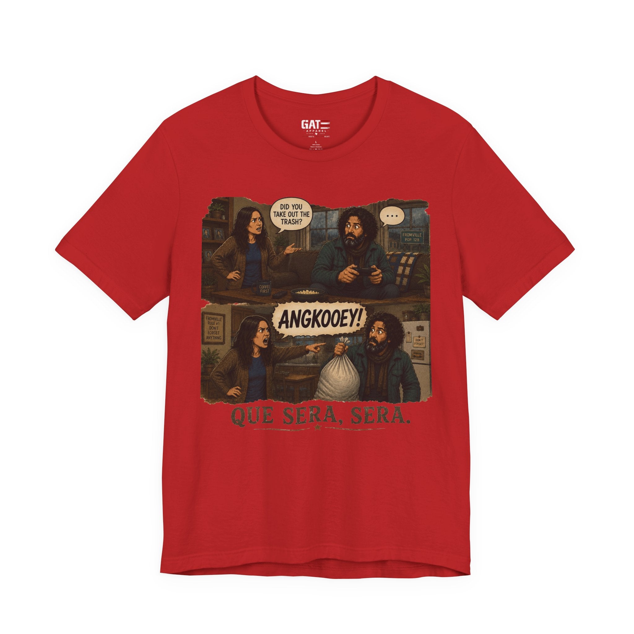 From|FromVille|Angkooey|Funny Horror Comedy Tee| Forgot The Trash