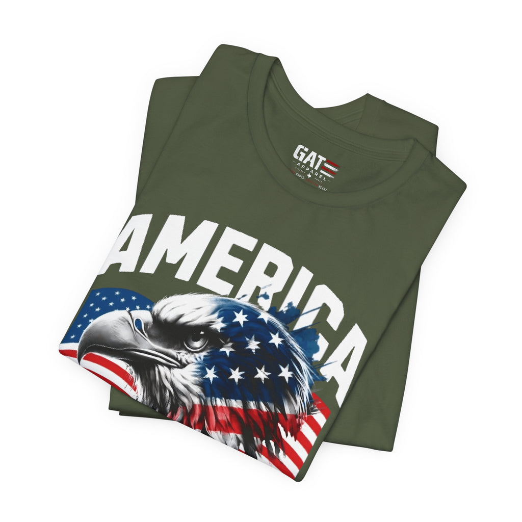 America Independence Day Shirt, Patriotic Eagle Flag Tee, 4th of July Shirt, USA Freedom Graphic T Shirt, American Pride Gift