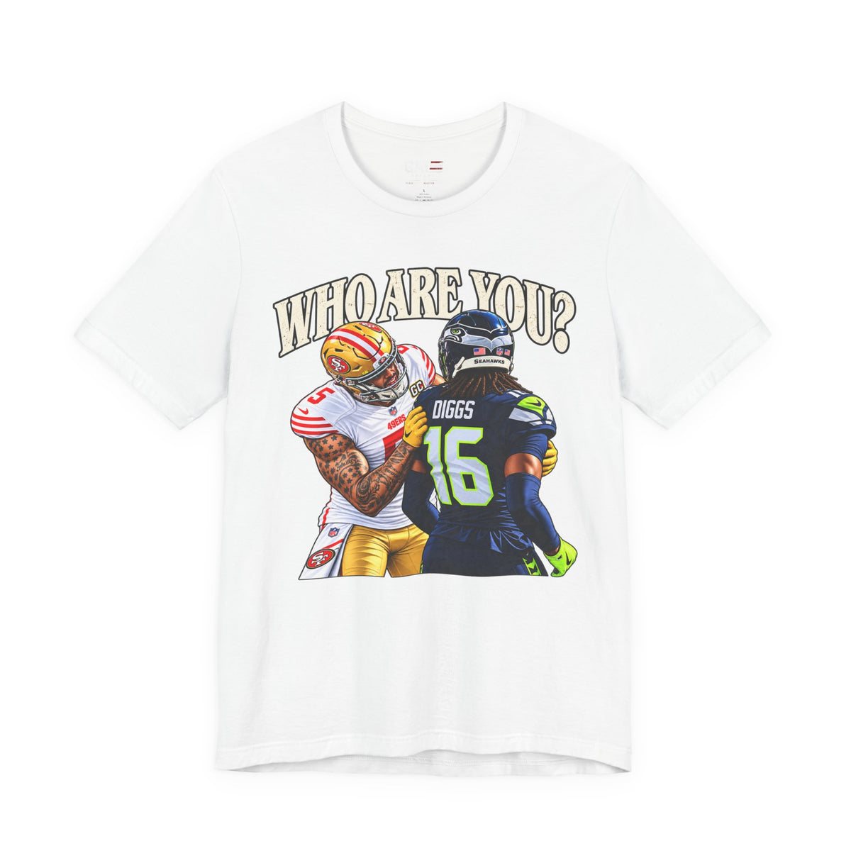 San Francisco 49ers Mike Evans Who Are You? Football T-Shirt