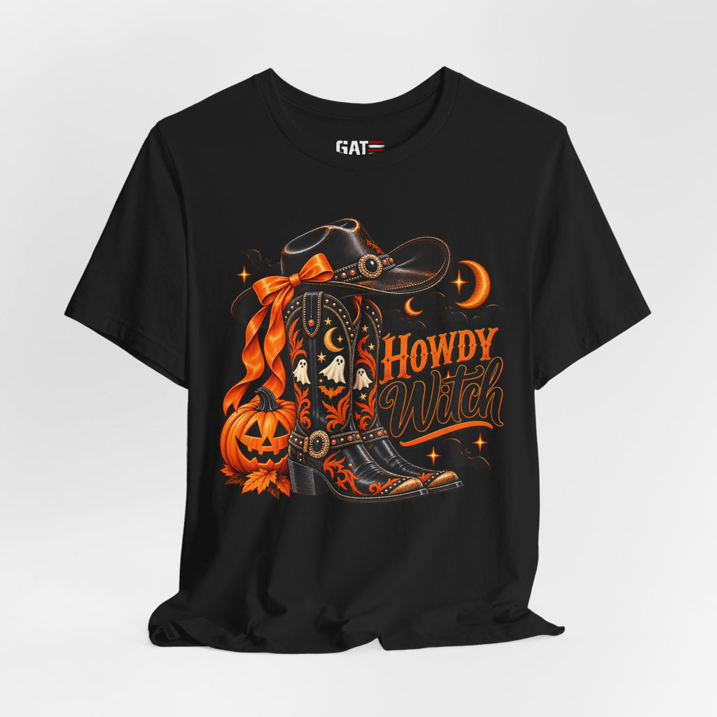 Howdy Witch Halloween Shirt | Western Cowboy Pumpkin Tee