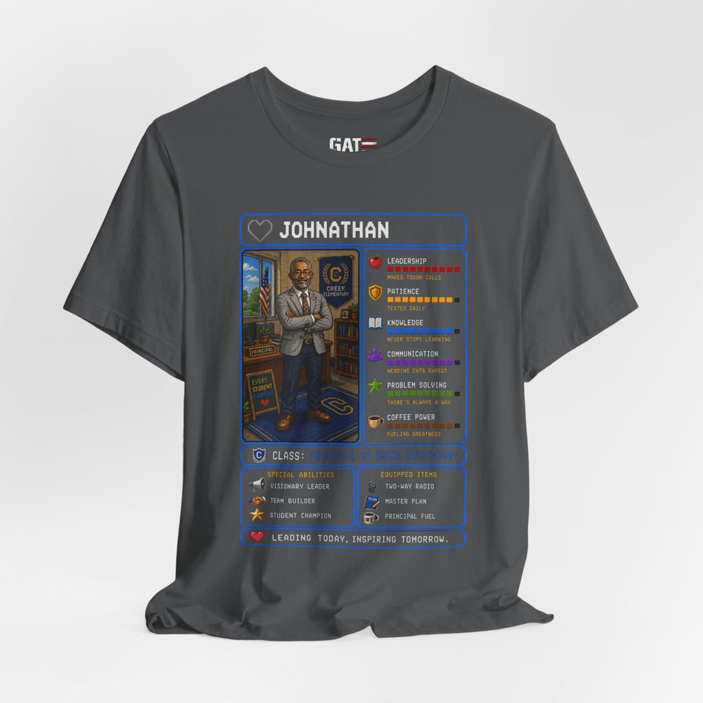 Custom Principal RPG Character Shirt | Personalized School Administrator Gift
