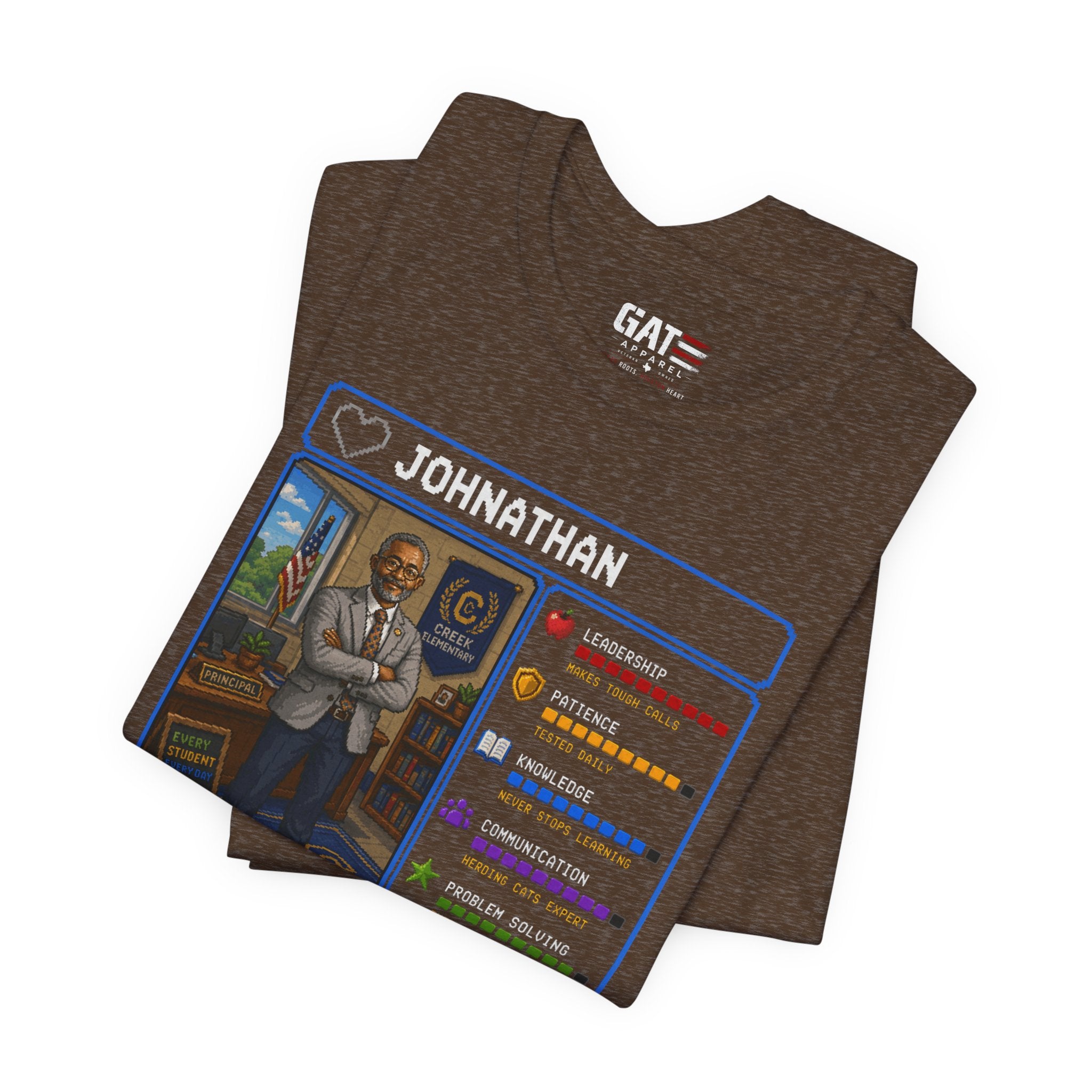 Custom Principal RPG Character Shirt | Personalized School Administrator Gift