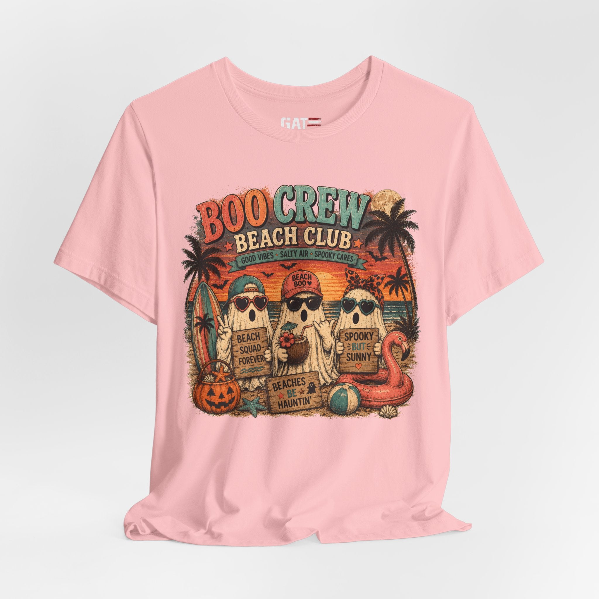 Summerween Shirt, Spooky Beach Shirt, Ghost Beach Tee, Halloween Beach Shirt, Coastal Halloween Tee, Tropical Ghost Shirt