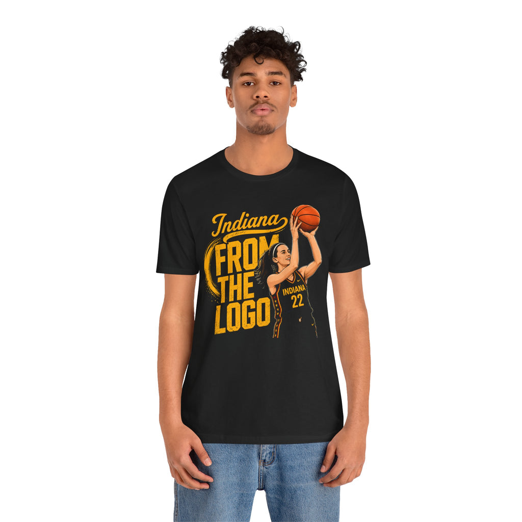 Caitlin Clark Basketball Tee|From The Logo|Indiana #22 Shooter Graphic T-Shirt