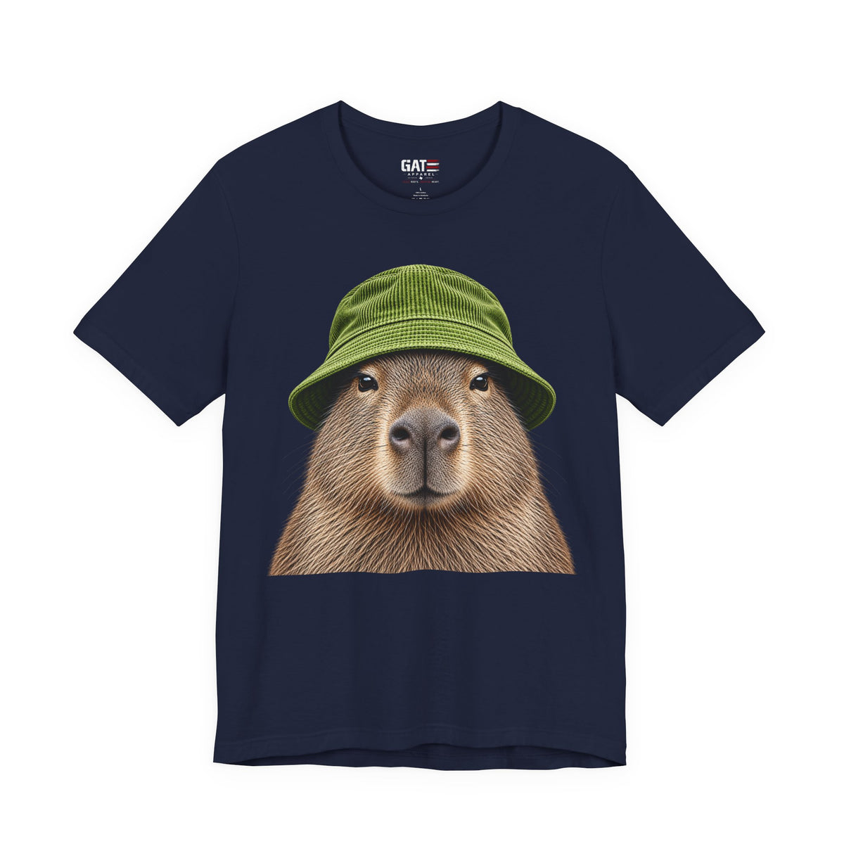 Capybara wearing a beanie graphic T-shirt - alternate product photo 7