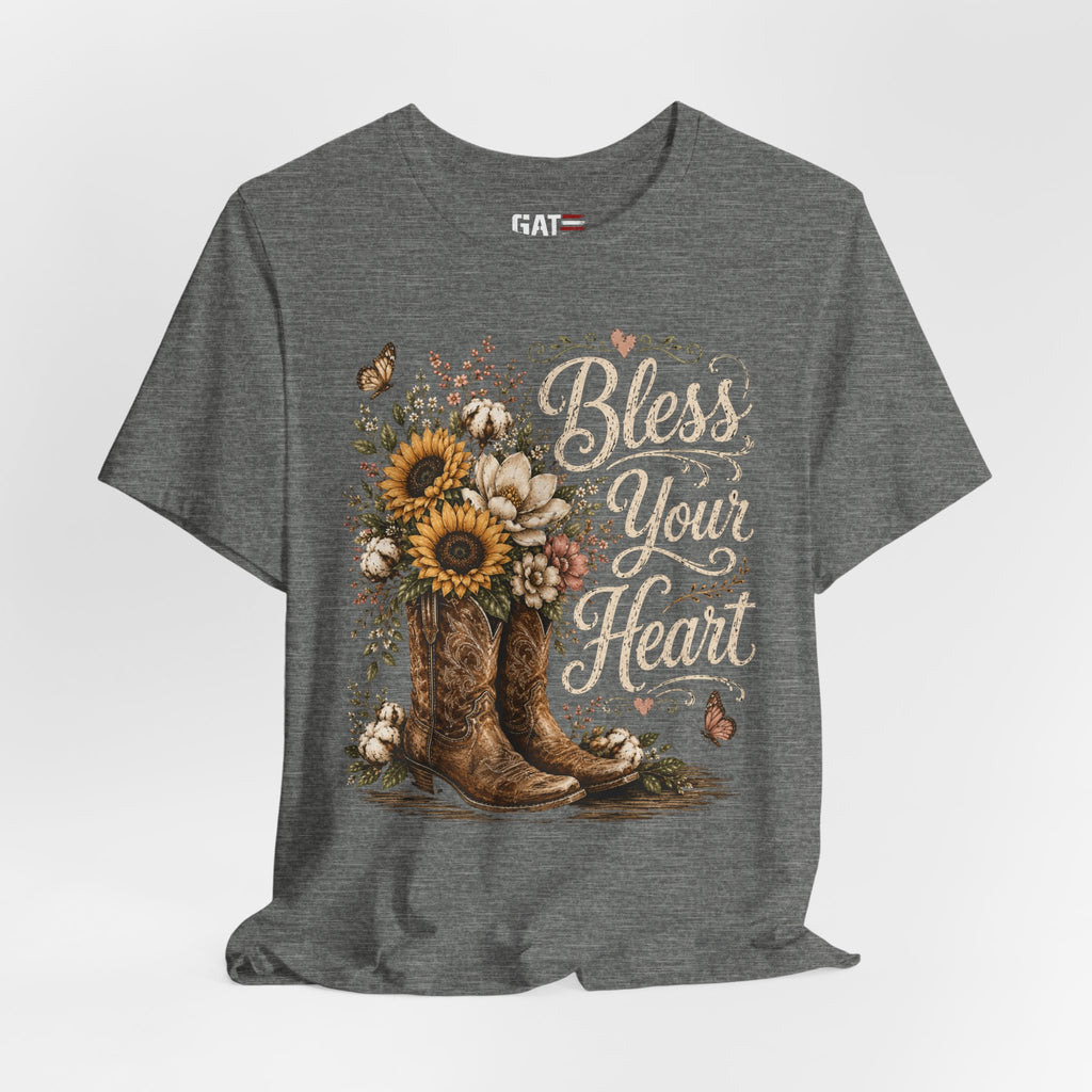 Funny Southern Shirt, Bless Your Heart Tee, Southern Humor Graphic Tee, Magnolia Floral Shirt, Country Girl Gift, Farmhouse Style Tee