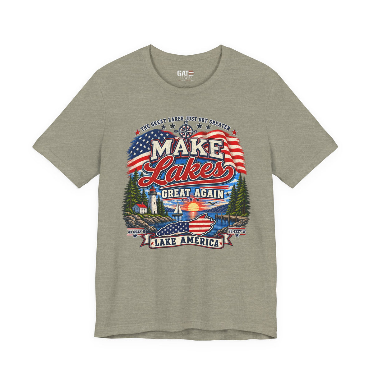 Make Lakes Great Again Shirt | Lake America Patriotic Tee