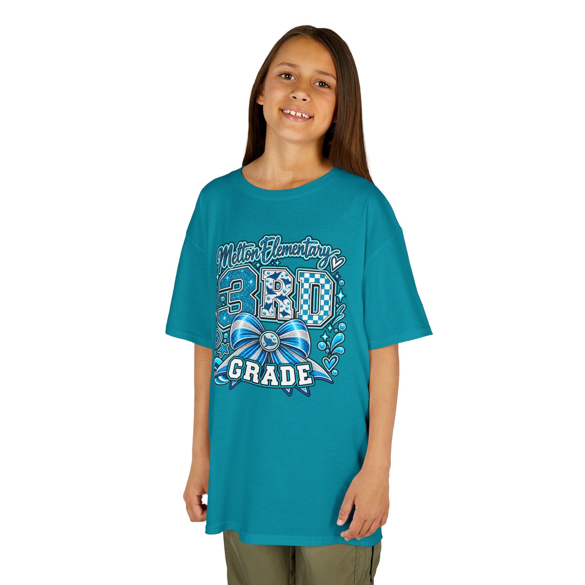 Melton 3rd Grade Kids T‑Shirt — Ribbon Design