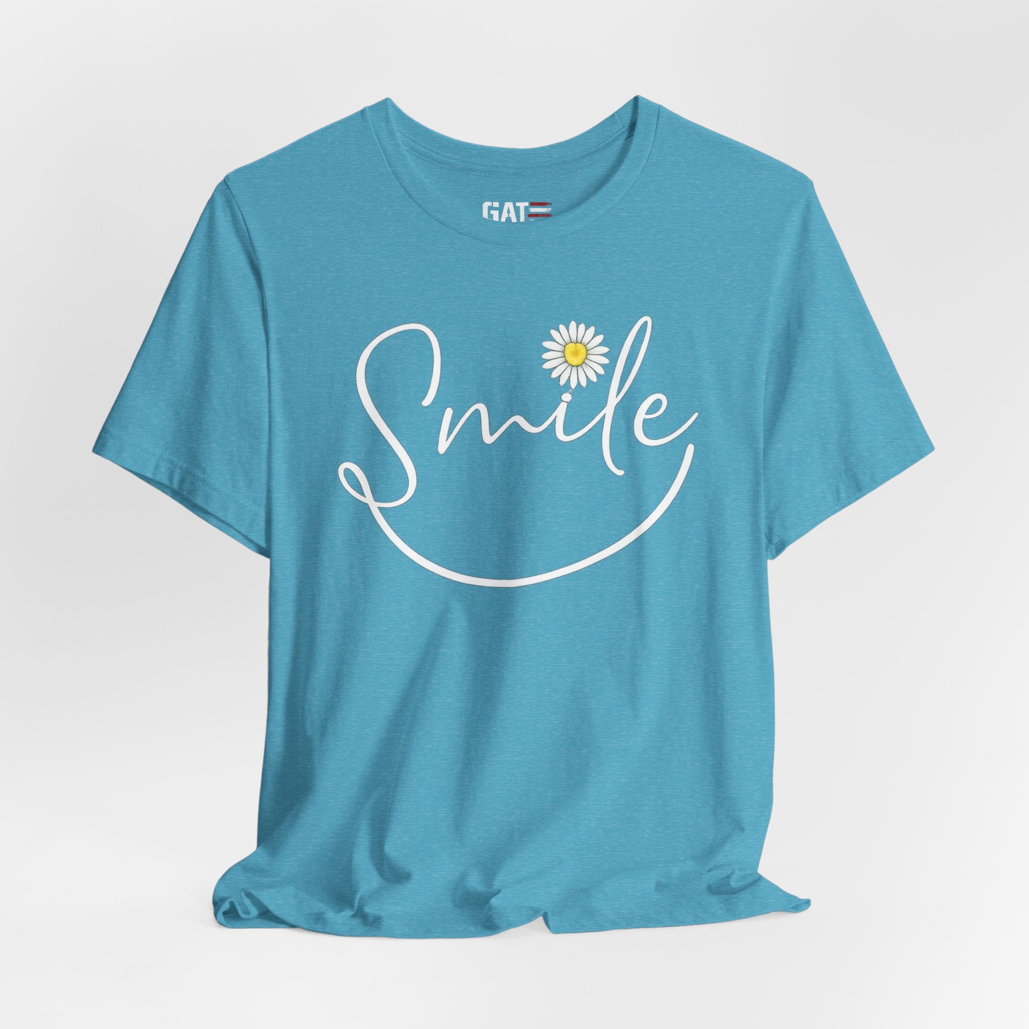 Smile Daisy Tee — Women's Floral Graphic T-Shirt