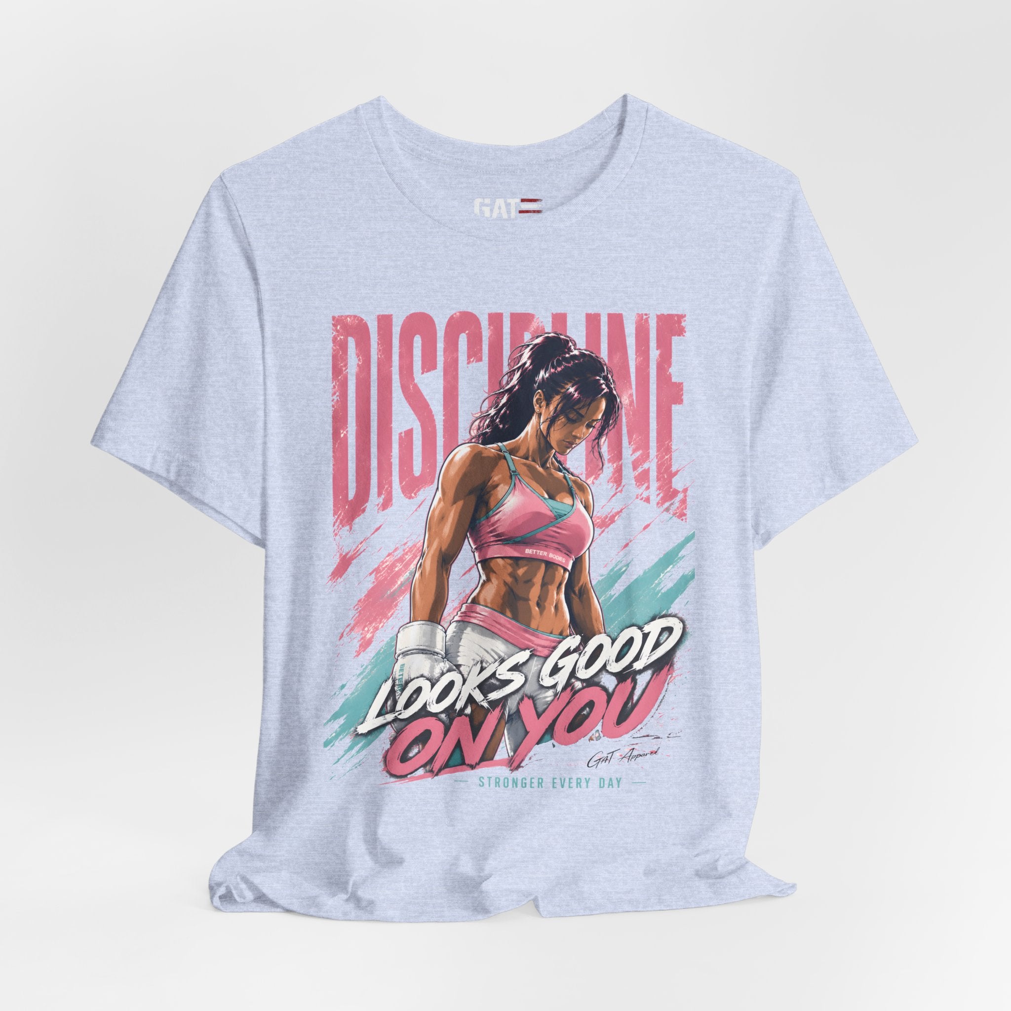 Discipline Looks Good On You Shirt, Women's Gym Shirt, Motivational Workout Tee, Fitness Graphic T Shirt, Cute Gym Apparel, Weightlifting