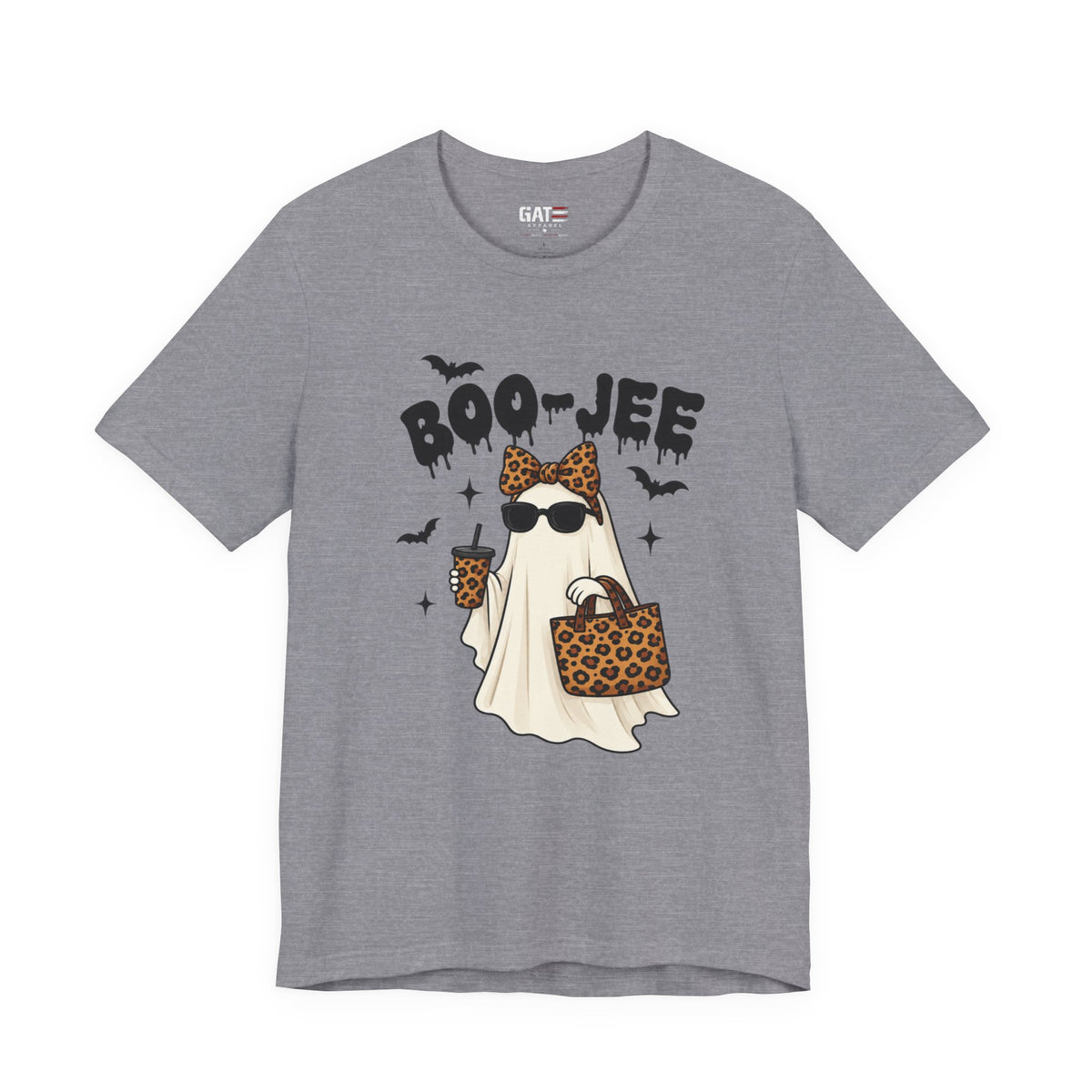 Boo-jee Ghost Shirt | Leopard Halloween Graphic Tee