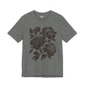 Floral Peony Tee — Vintage Black Rose Bouquet Graphic T-Shirt