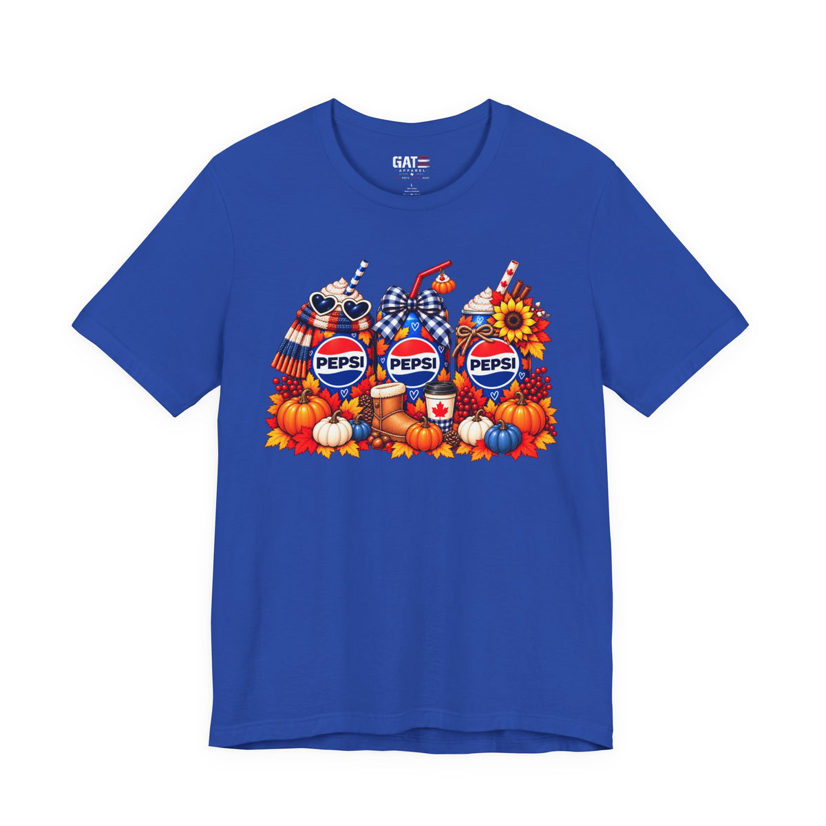 Pepsi harvest graphic T-shirt color mockup