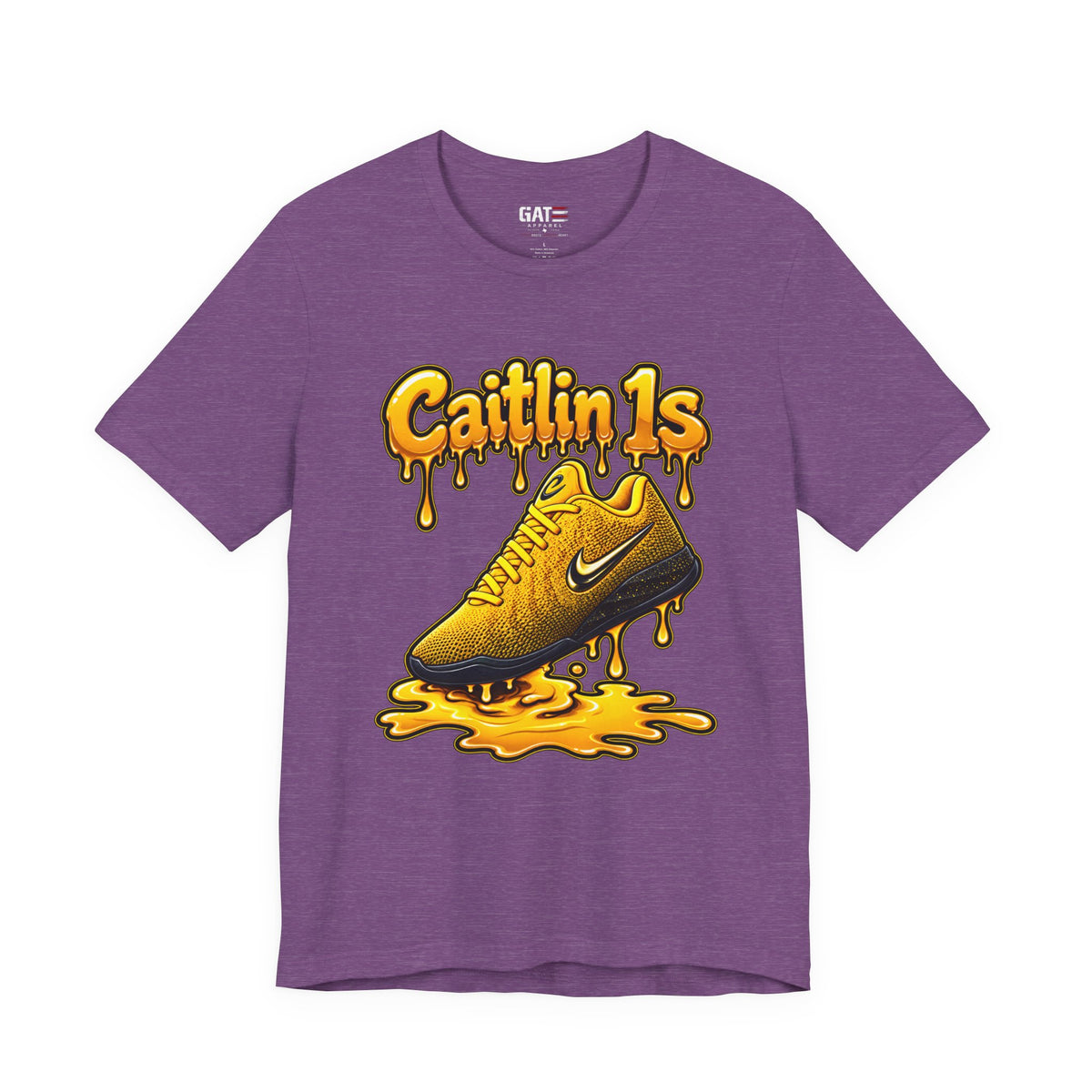 Caitlin Clark Caitlin 1s Iowa Yellow Paint Sneaker Shirt