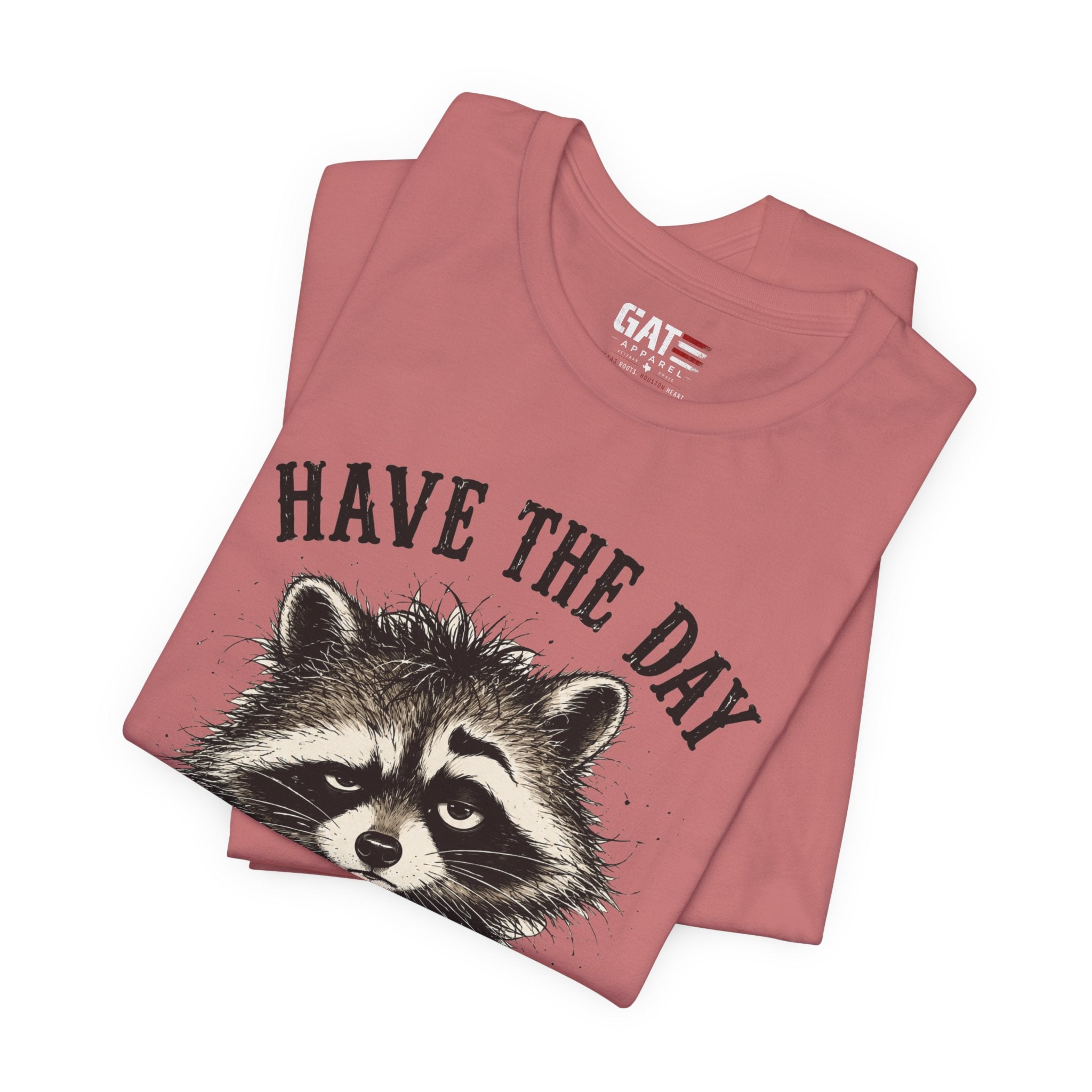 Have the Day You Deserve Raccoon Shirt, Funny Sarcastic Graphic Tee, Trash Panda Coffee Shirt, Introvert Gift, Unisex Humor Tee