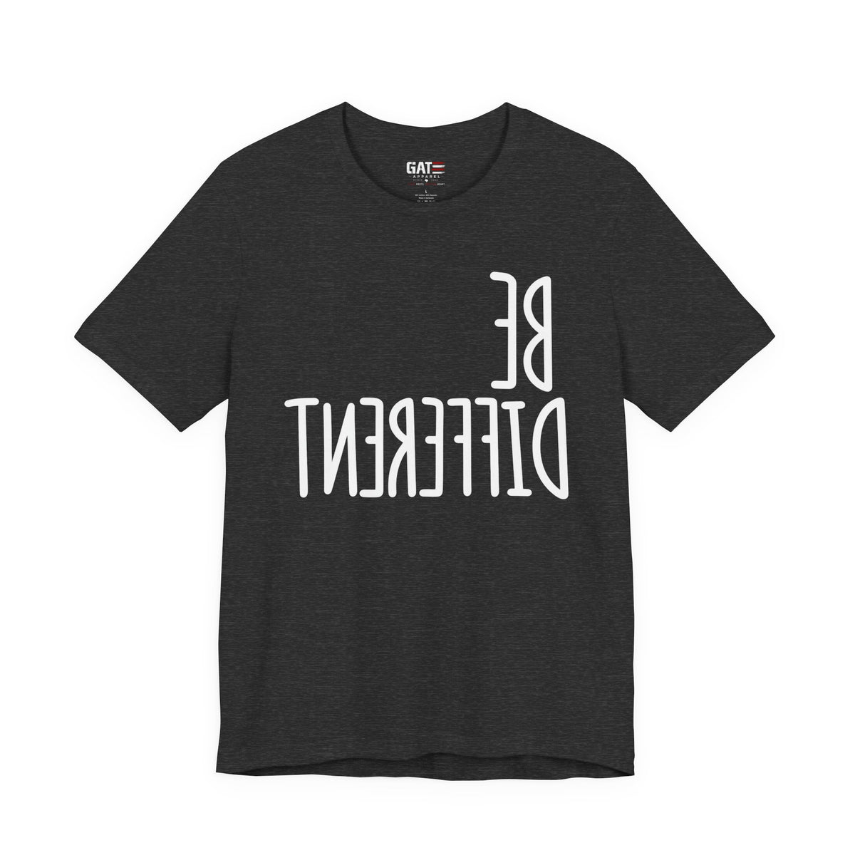 Be Different Upside Down Lettering Graphic T-Shirt - product image 3