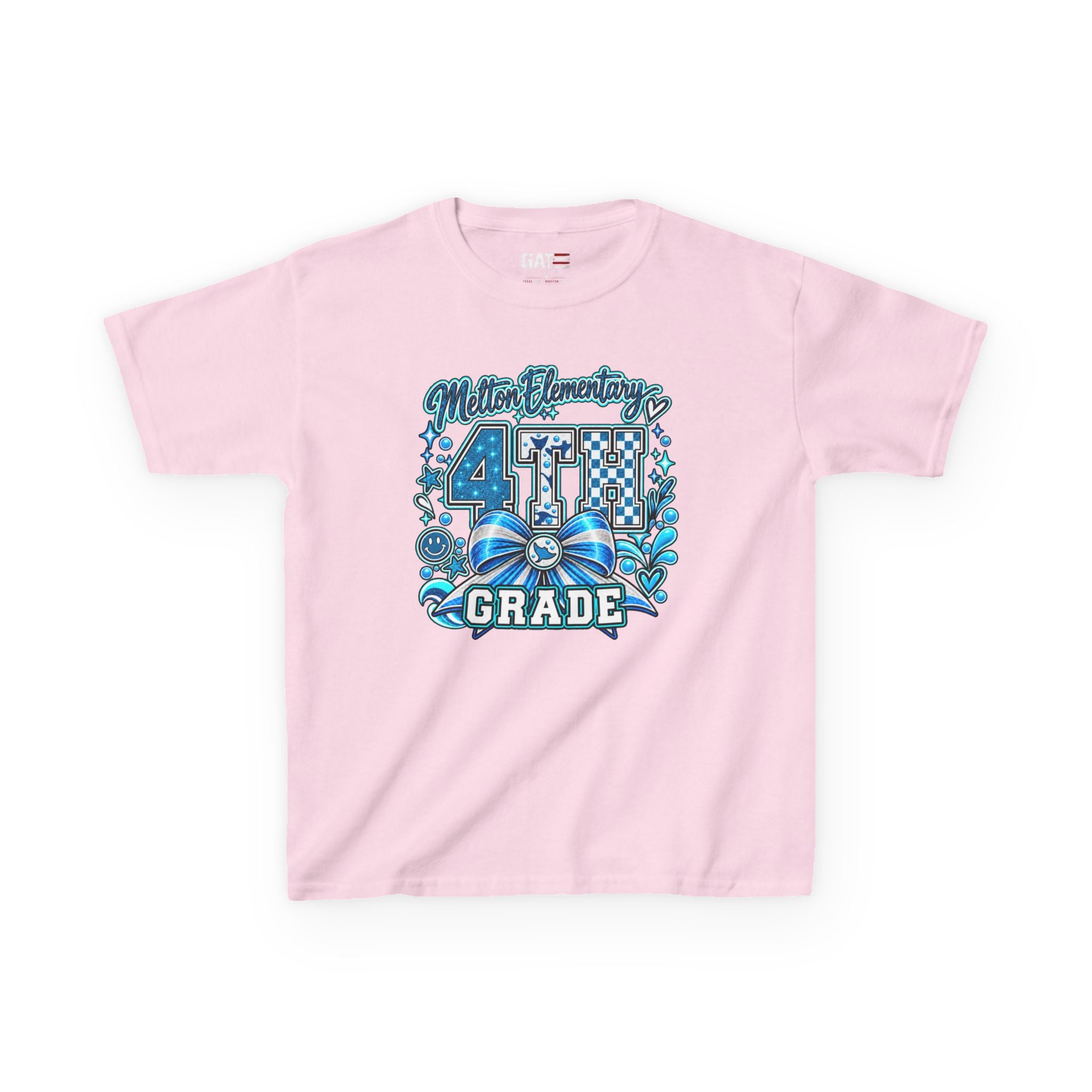 Melton 4th Grade Kids T‑Shirt — Ribbon Design