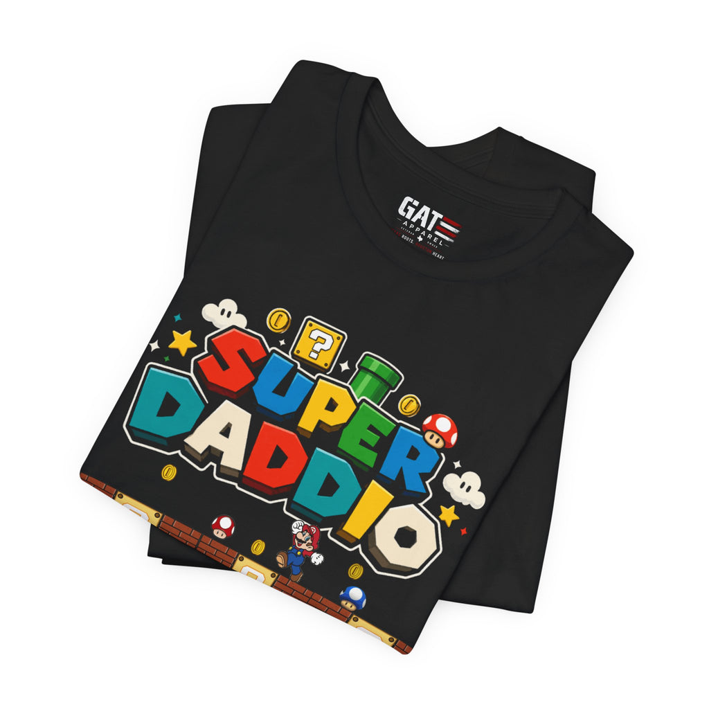 Super Daddio Shirt, Custom Kids Names Shirt, Dad Father's Day Gift, Personalized Dad Shirt, Gamer Dad Tee, Family Matching Shirt, Dad Gift