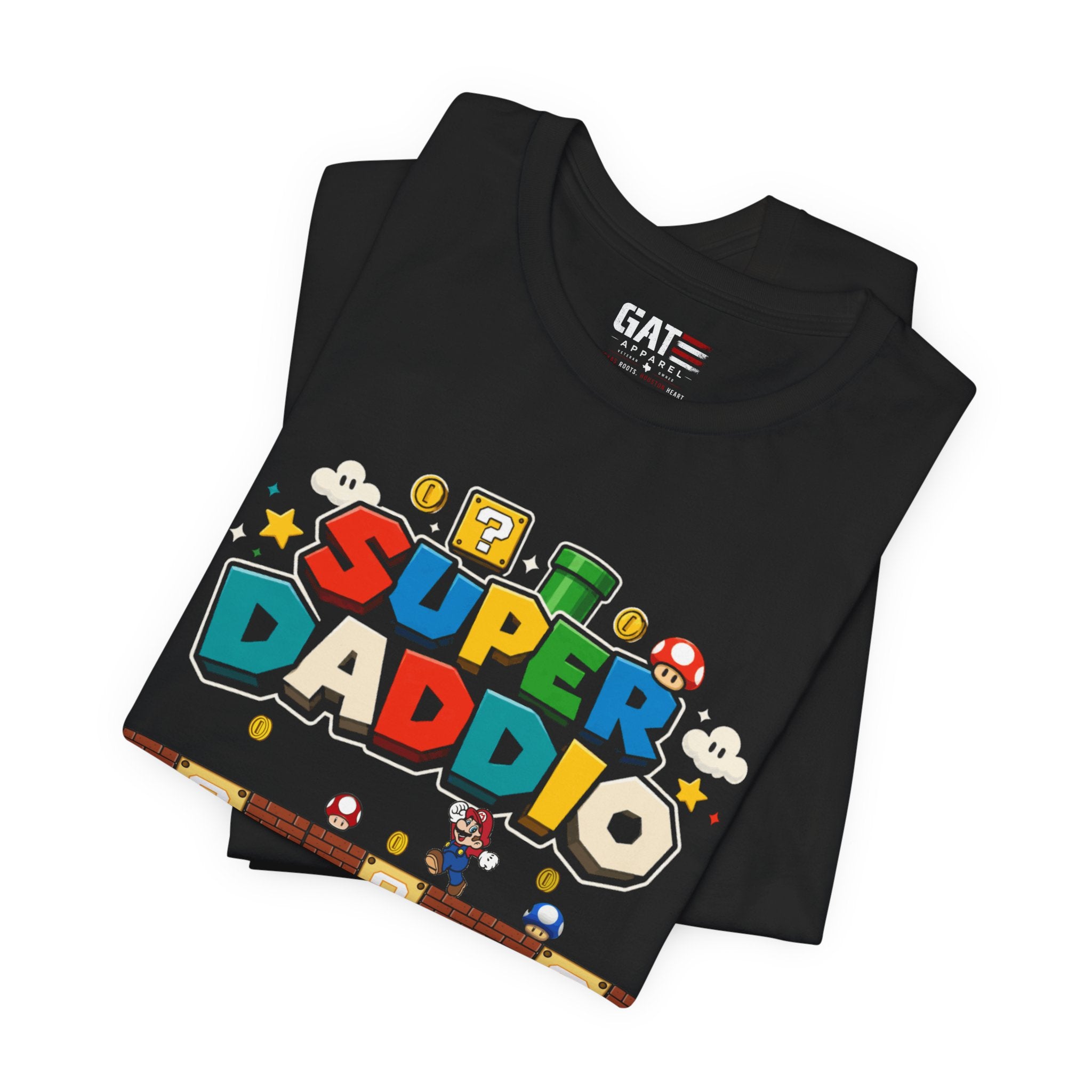 Super Daddio Shirt, Custom Kids Names Shirt, Dad Father's Day Gift, Personalized Dad Shirt, Gamer Dad Tee, Family Matching Shirt, Dad Gift