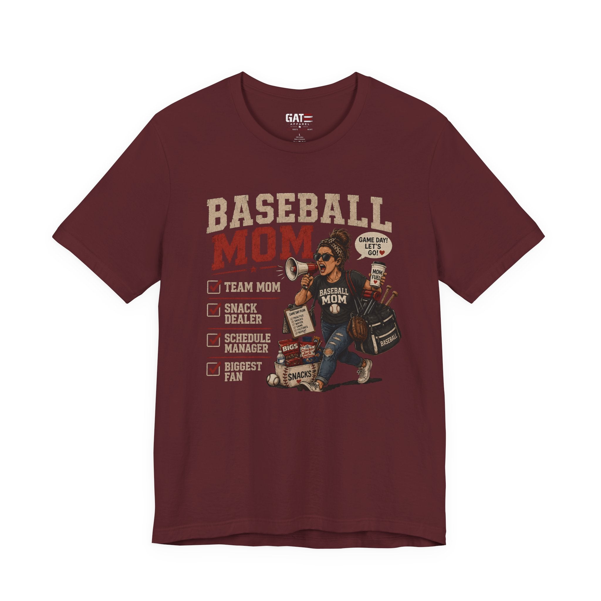 Baseball Mom Shirt, Baseball Mom Gift, Team Mom Shirt, Sports Mom Tee, Game Day Mom Shirt, Baseball Mama Shirt, Snack Dealer, Biggest Fan