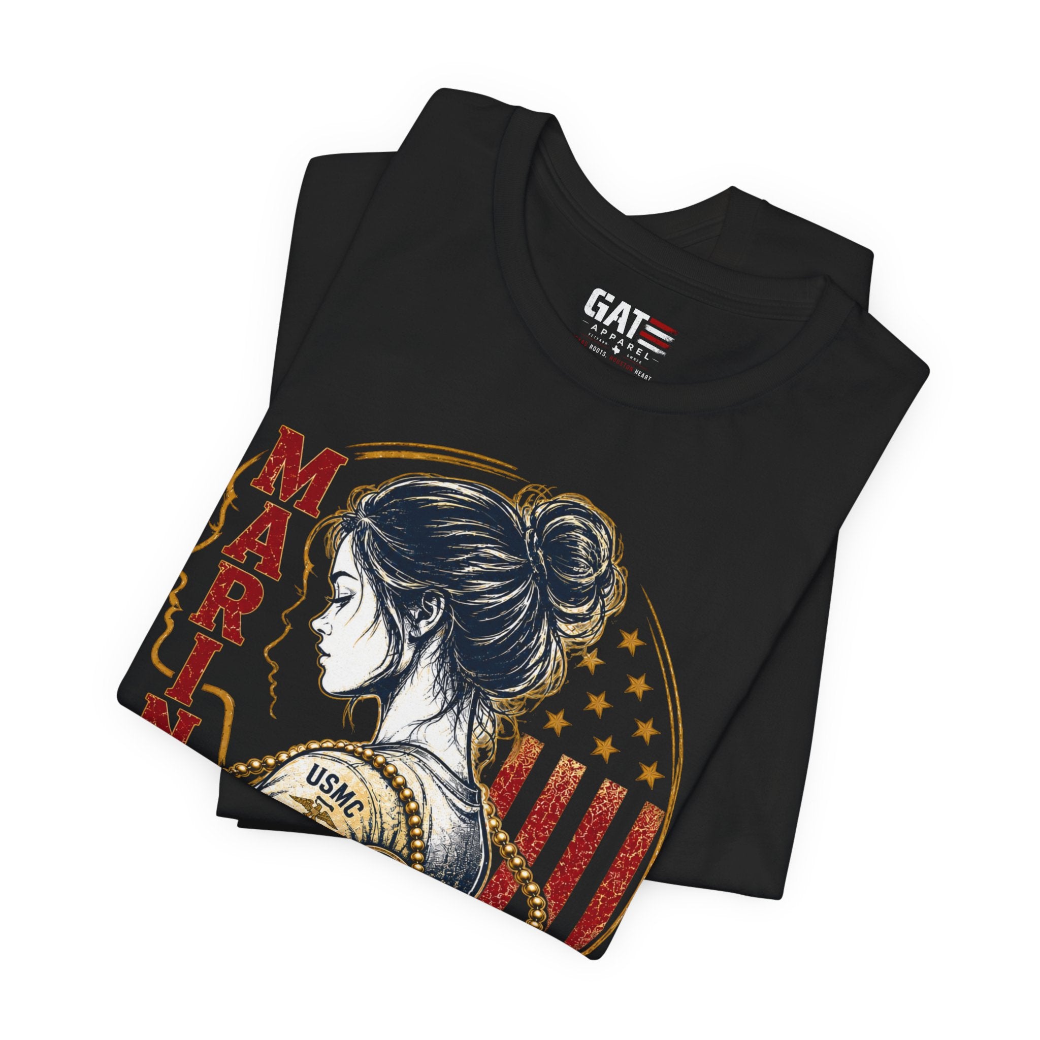 Female Marine Vet T‑Shirt – "Once a Marine, Always a Marine" Patriotic Female Veteran Tee