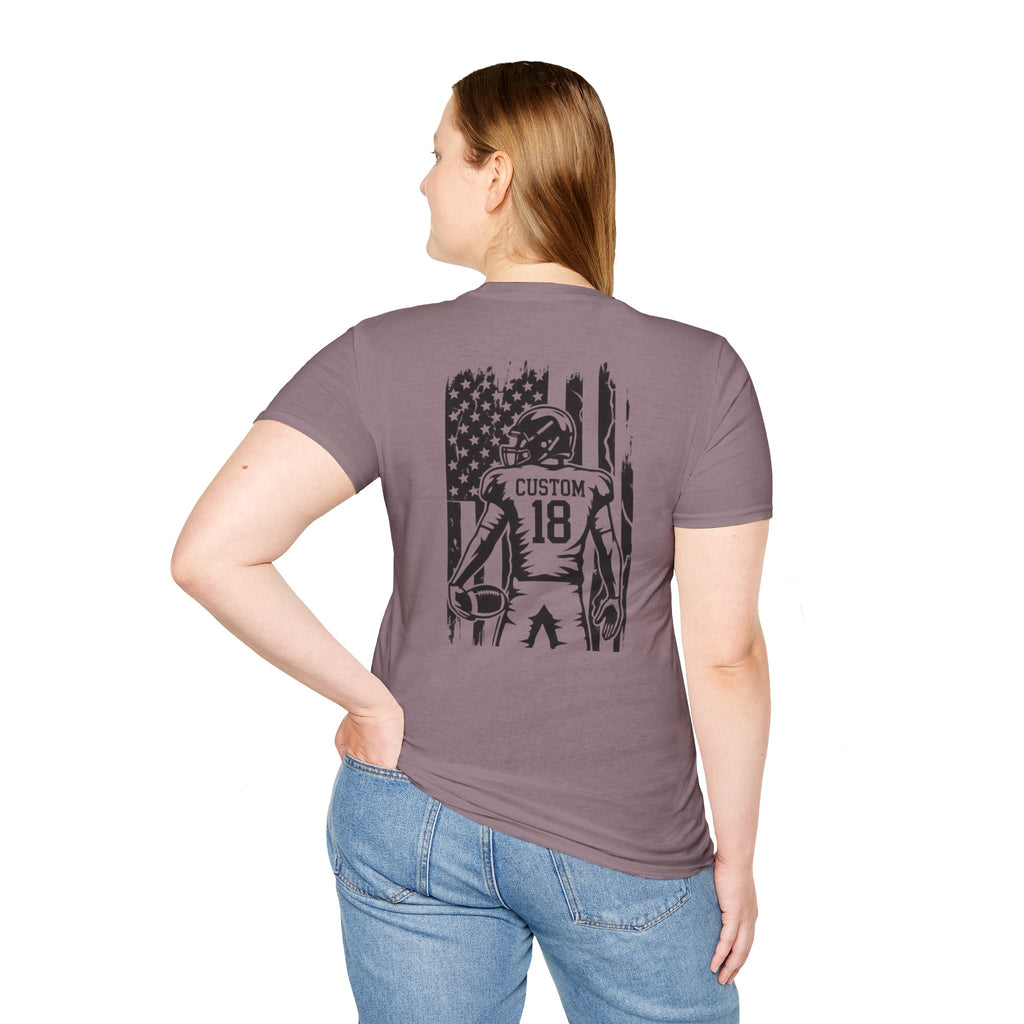 Personalized Football Mom Player Shirt | Custom Name & Number