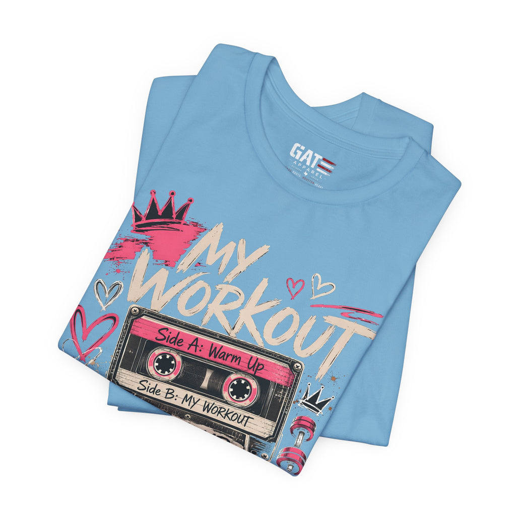 My Workout Is Your Warmup Shirt, Retro Gym Shirt, Women's Workout Tee, Fitness Graphic Shirt, 80s Gym Shirt