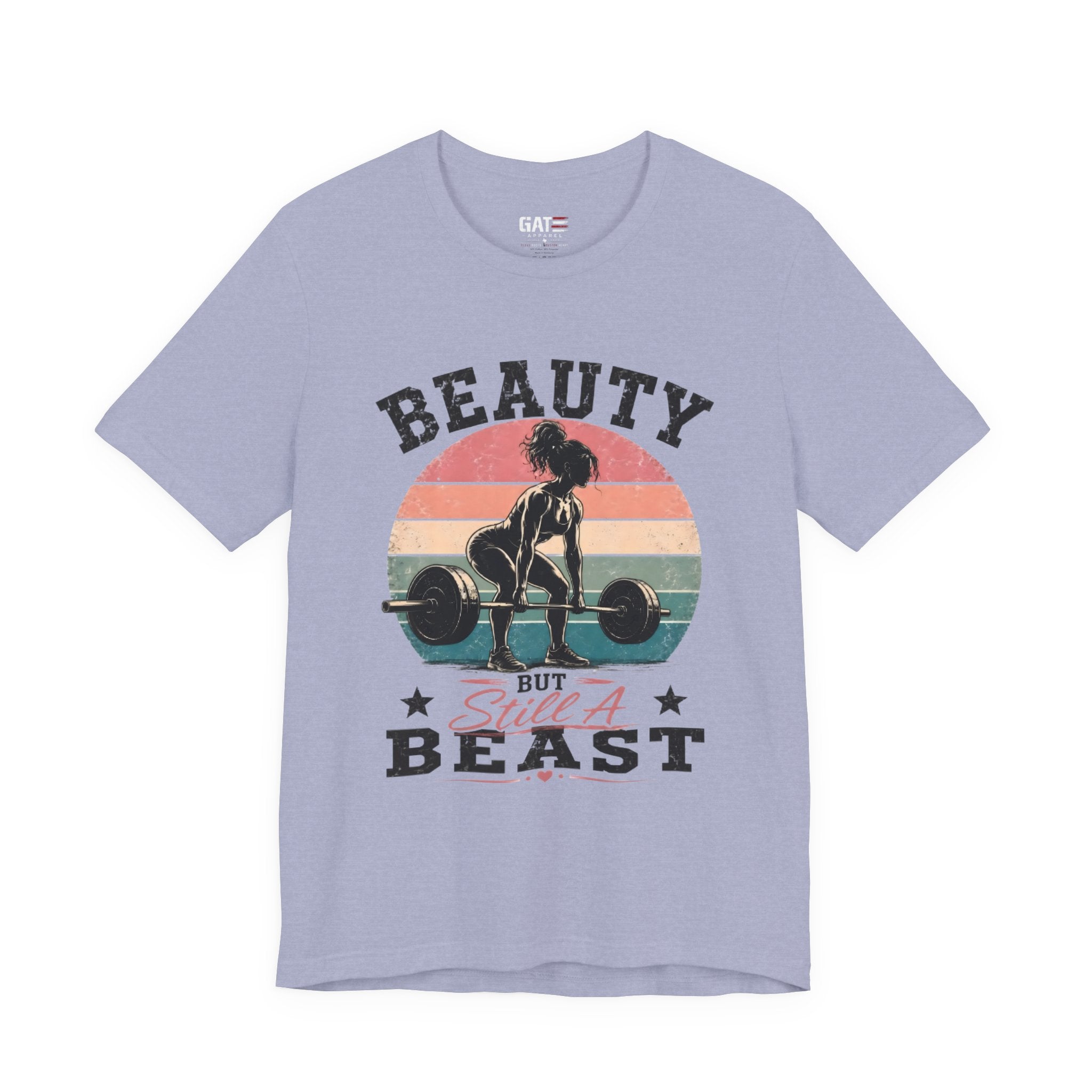 Beauty But Still A Beast Shirt, Retro Gym Shirt for Women, Weightlifting Tee, Fitness Gift, Cute Workout Shirt