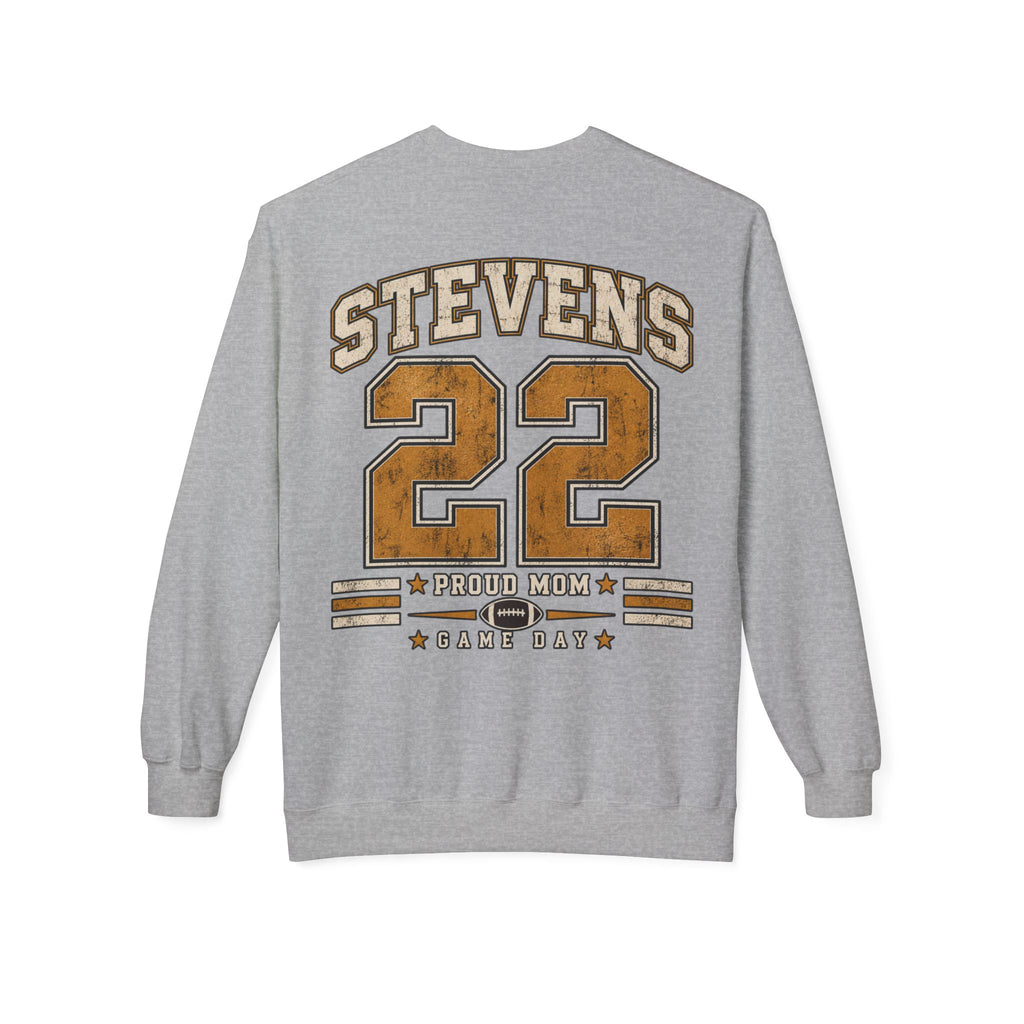 Personalized Football Mom Crewneck Sweatshirt | Custom Player Name & Number