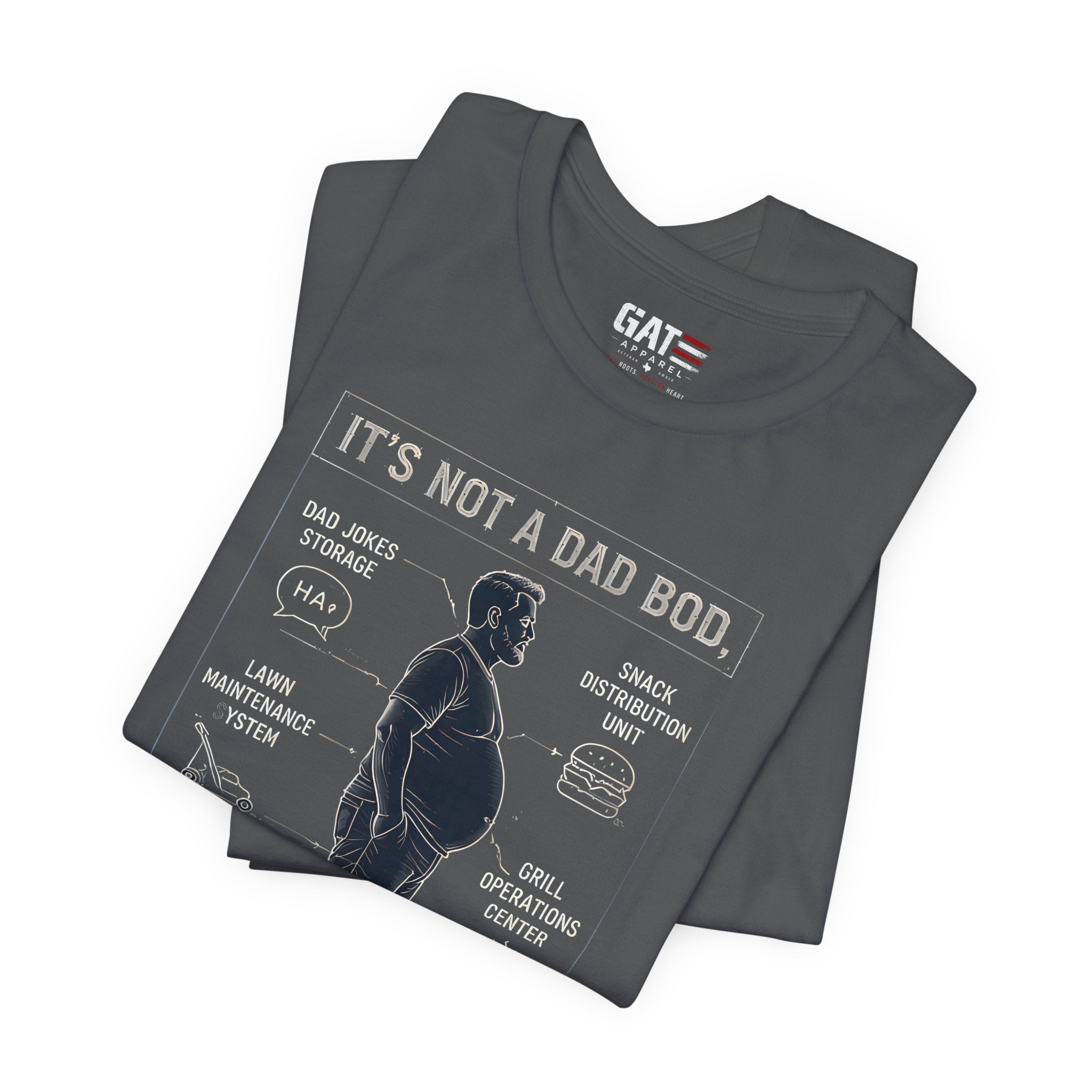 It's Not a Dad Bod It's a Father Figure Shirt | Funny Dad Shirt | Blueprint Dad Bod Tee | Father's Day Gift for Dad | Grill Master Dad Tee