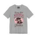 Every Girl Needs A Little Rip In Their Jeans Pink Text Shirt | Dutton Ranch| Yellowstone Inspire Shirt
