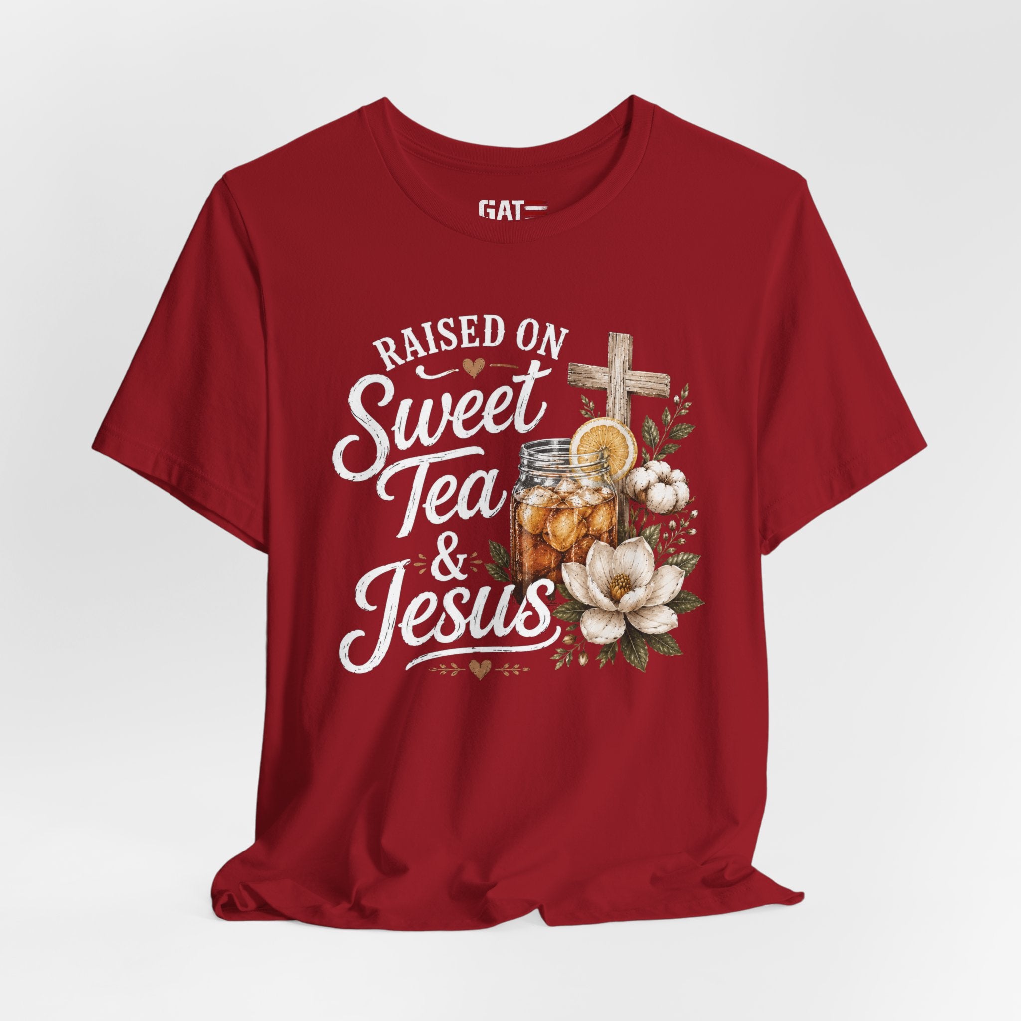 Southern Christian Shirt, Faith Graphic Tee, Sweet Tea Lover Shirt, Country Living Tee, Rustic Farmhouse Gift, Southern Mom Tee