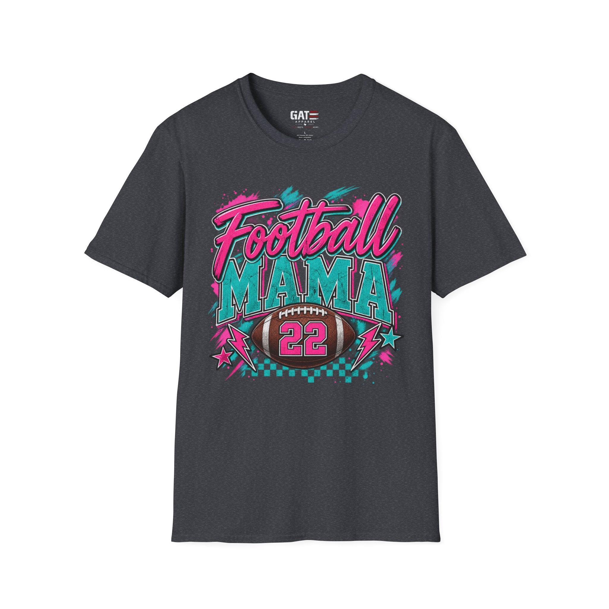 Football Mom Personalized Shirt Custom Player Name Number Game Day Tee