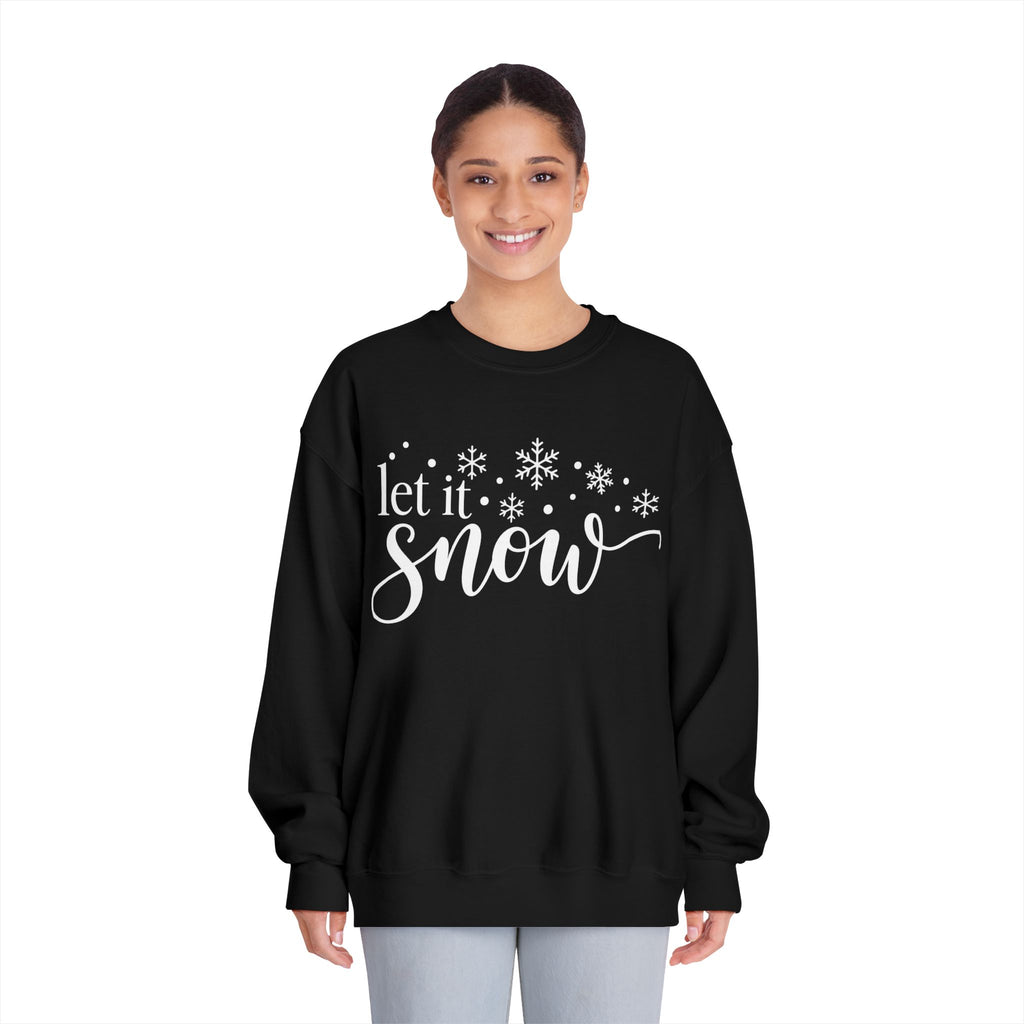 Let It Snow Crewneck Sweatshirt - product mockup view 9