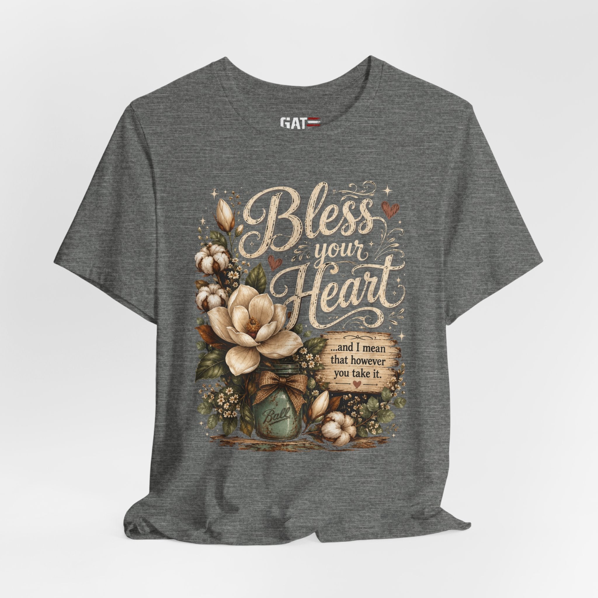 Funny Southern Shirt, Bless Your Heart Tee, Southern Humor Graphic Tee, Magnolia Floral Shirt, Country Girl Gift, Farmhouse Style Tee