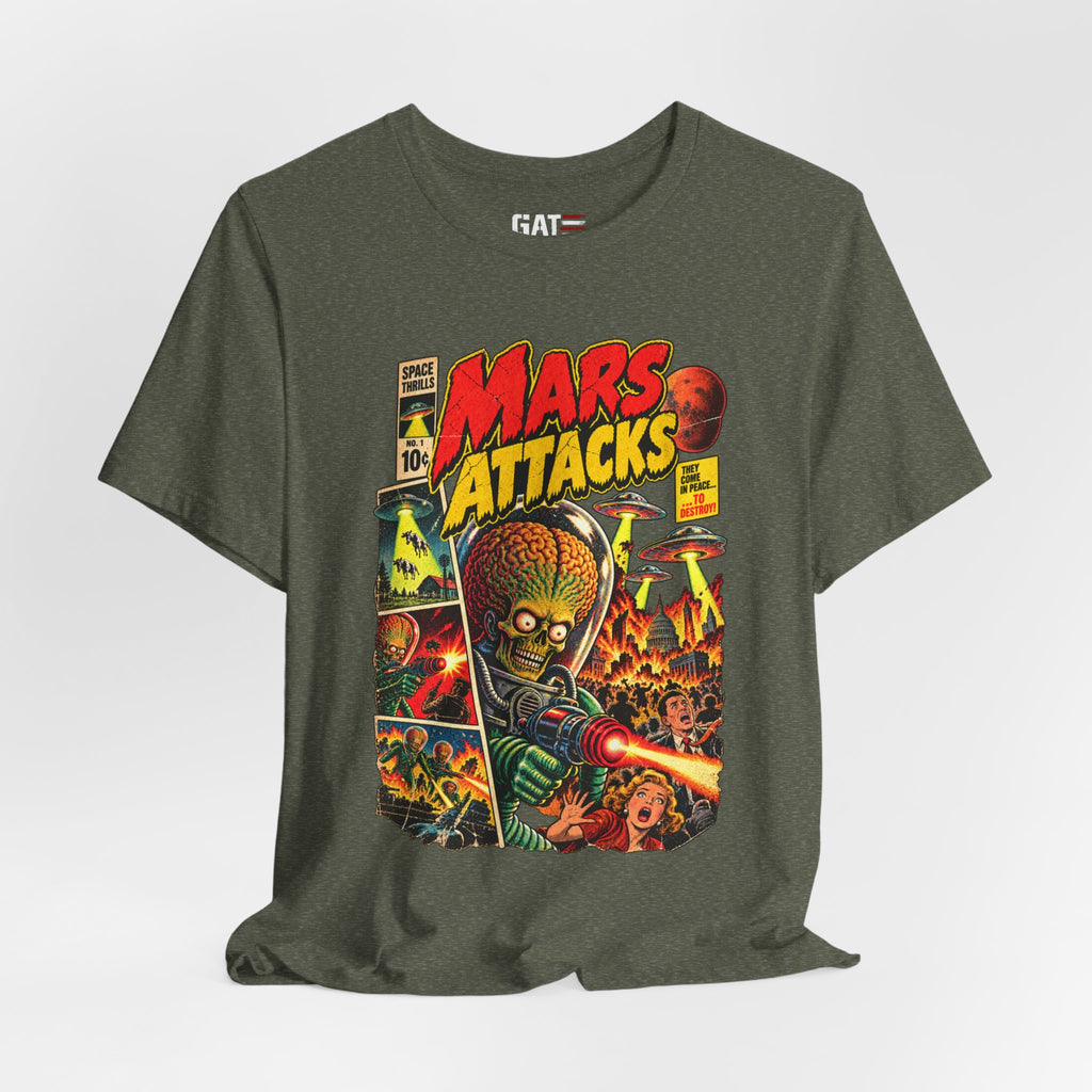 Mars Attacks Shirt | Retro Sci-Fi Comic Movie Tee