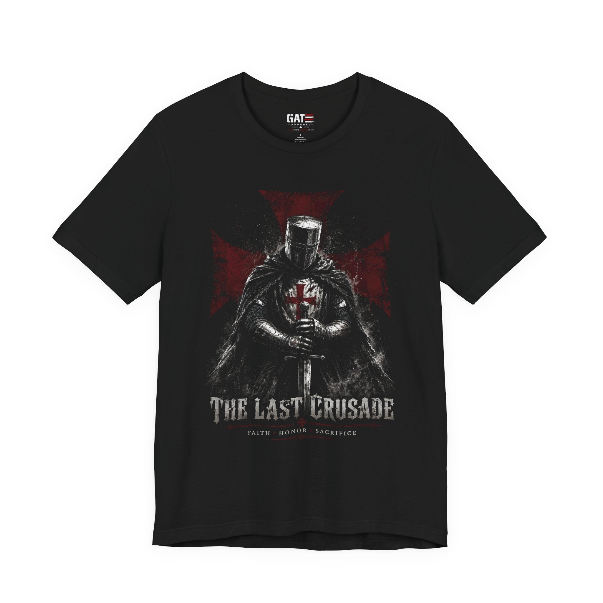 Crusader Knight T-Shirt — "The Last Crusade" Medieval Armor Graphic Tee